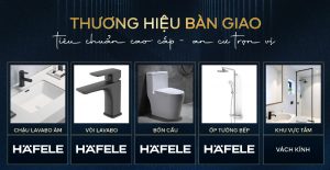 Fenica do DTSG phân phối mang đến căn hộ bàn giao tiêu chuẩn cao cấp với thiết bị vệ sinh Häfele, không gian hiện đại, nâng tầm trải nghiệm sống và giá trị bền vững.
