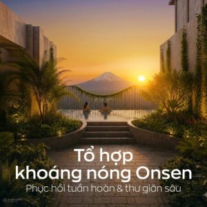 Monrei Saigon mang đến tổ hợp Onsen lấy cảm hứng từ suối khoáng nóng Nhật Bản, giúp cư dân thư giãn, phục hồi sức khỏe