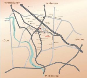Bản đồ vị trí dự án Serena Riverside