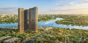 Phối cảnh dự án Serena Riverside sở hữu tầm nhìn ven sông