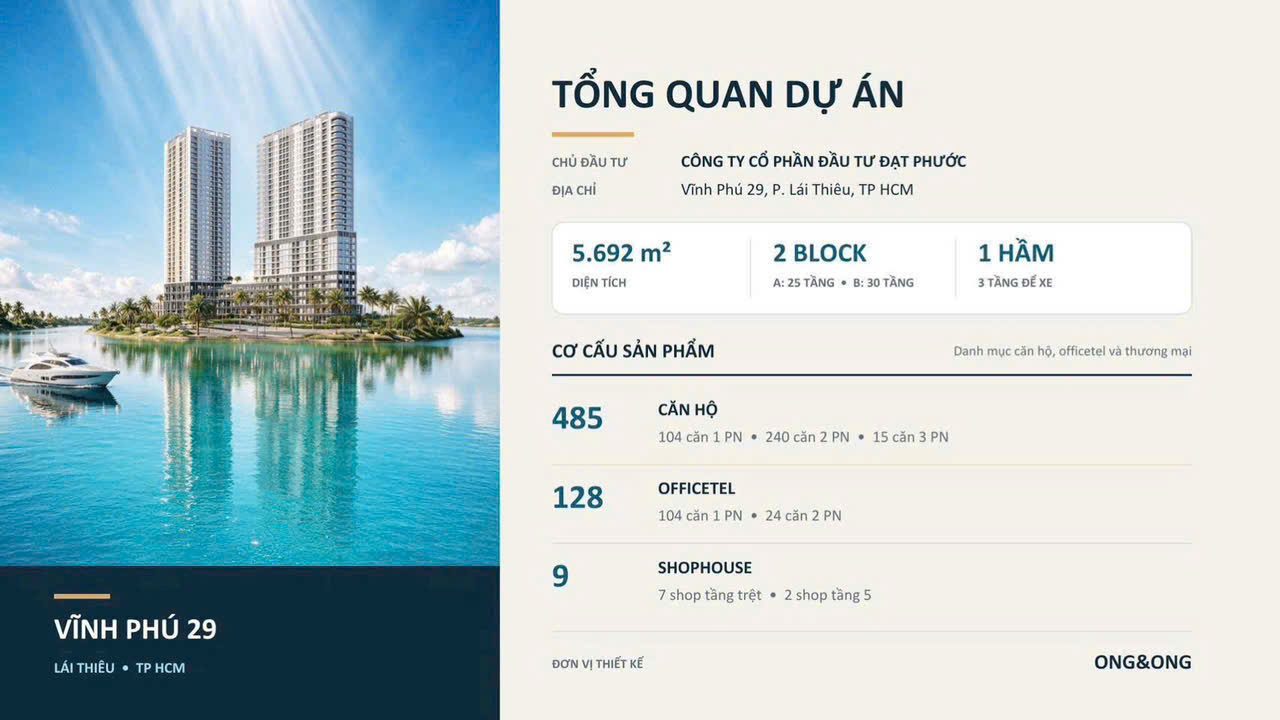 Tổng quan dự án Vĩnh Phú 29 Serena Riverside tại Lái Thiêu TP.HCM