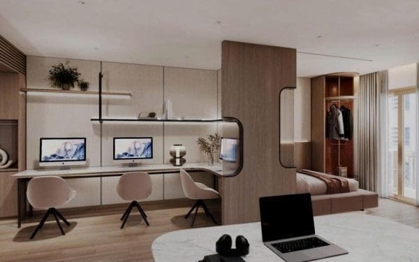 căn hộ mẫu Happi One Mori