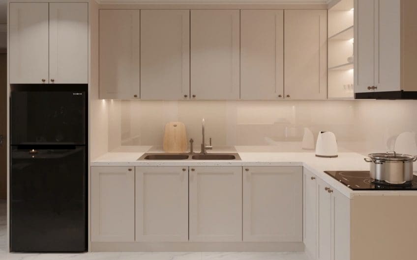 thiet ke phong bep va phong khach du an avacenter_seo