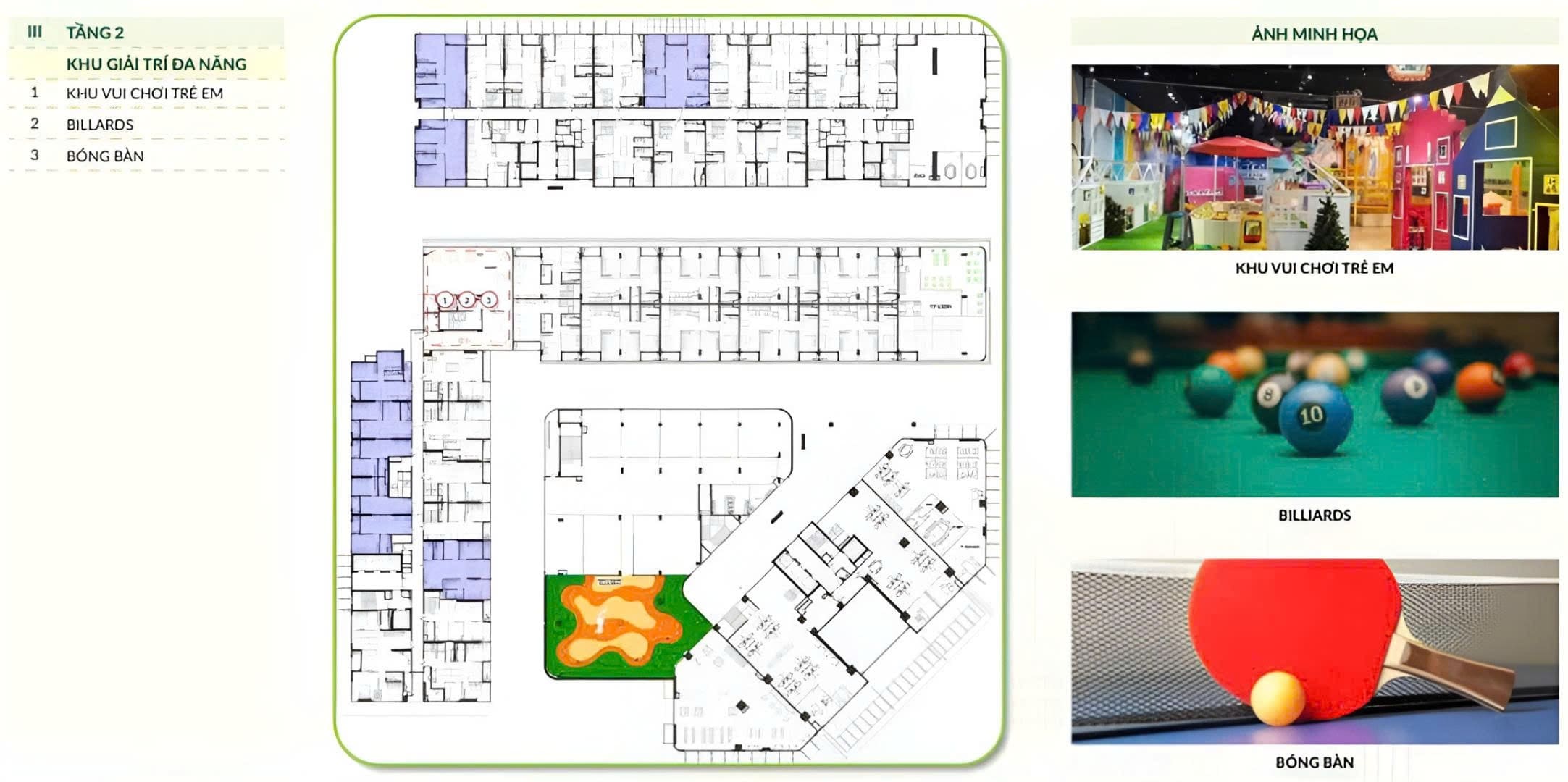 Mặt bằng tầng 2 Green Skyline