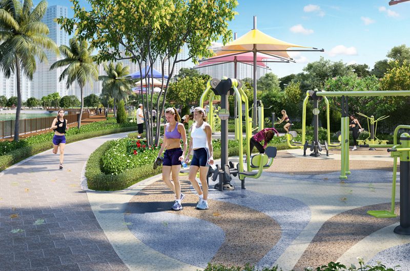 Phối cảnh tiện ích công viên dự án Serena Riverside