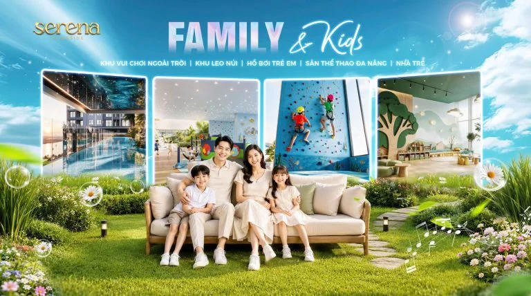 Phối cảnh tiện ích Family & Kid dự án Serena Riverside